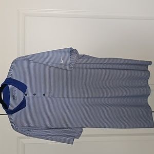 Nike Blue Striped Dri-Fit XXL
